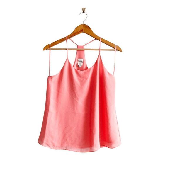 Twik Women's Spaghetti Racerback Top Coral Peach Size M - Picture 1 of 7